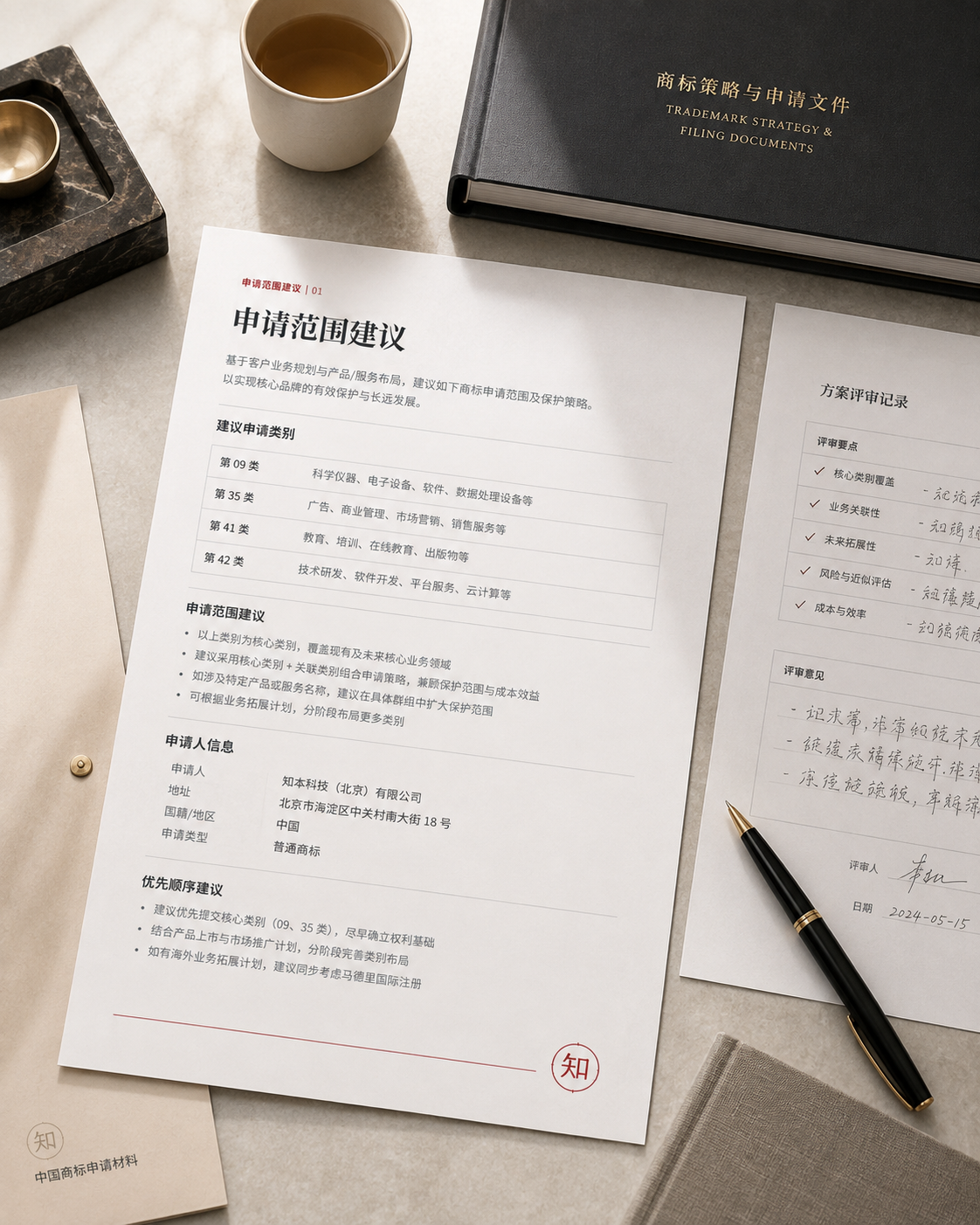 申请范围建议文件 / Scope recommendation document